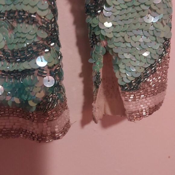 Oleg Cassini Black Tie 80's RARE VTG Blouse 🔥Bring The Heat Host Pick🔥 - Picture 2 of 4